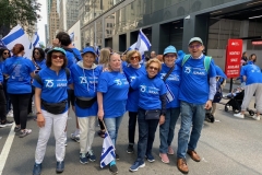 Members of the Tuesday Night Israeli Dance Class March Up Fifth Avenue in the Celebrate Israel Parade